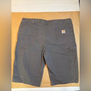 Carhartt Men’s Gray Relaxed Fit Work Shorts Size 40 Durable Canvas